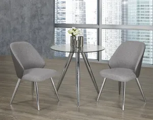 3-Piece Dining Set - Grey