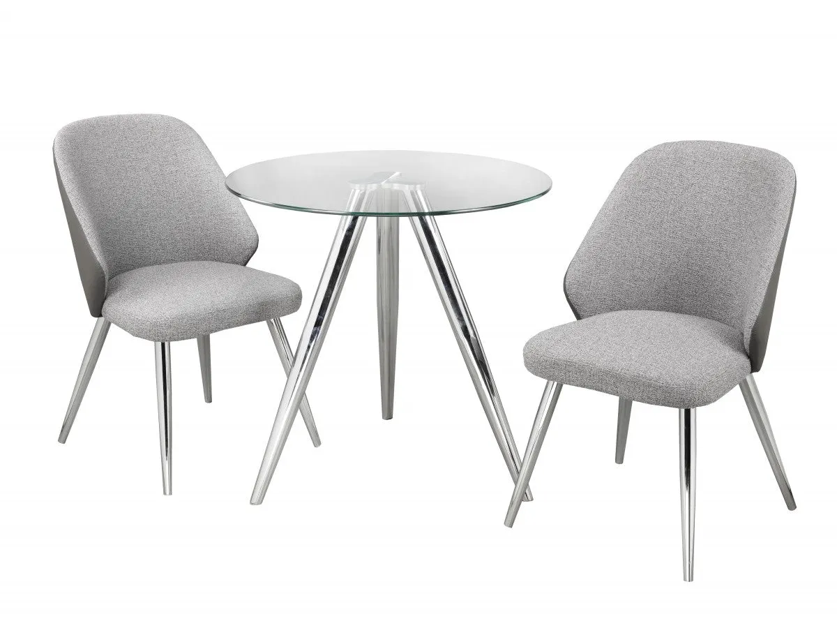 3-Piece Dining Set - Grey