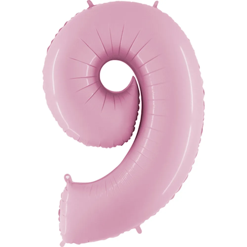 40" Number Balloons, Baby Pink - 10 Options