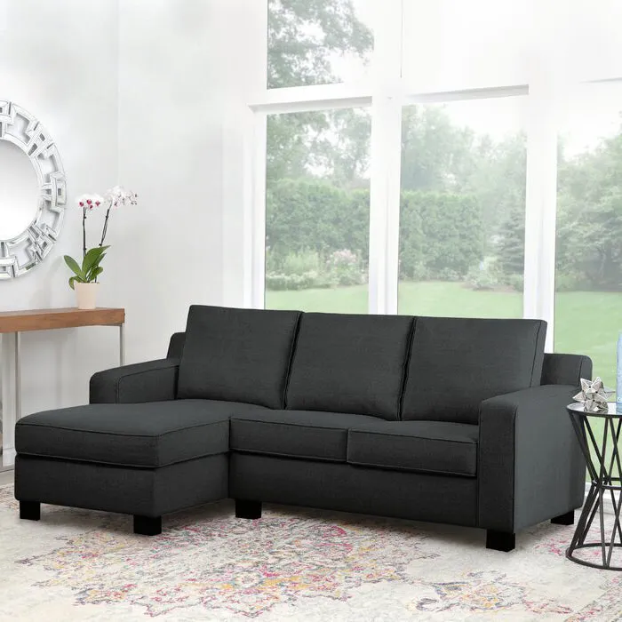 Adorn Homez Huckaby L Shape Sofa (4 Seater) in Fabric