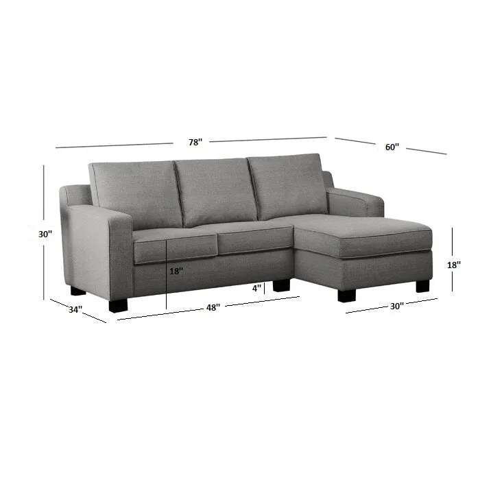 Adorn Homez Huckaby L Shape Sofa (4 Seater) in Fabric