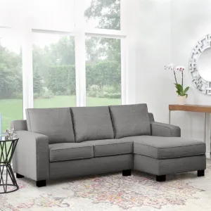 Adorn Homez Huckaby L Shape Sofa (4 Seater) in Fabric