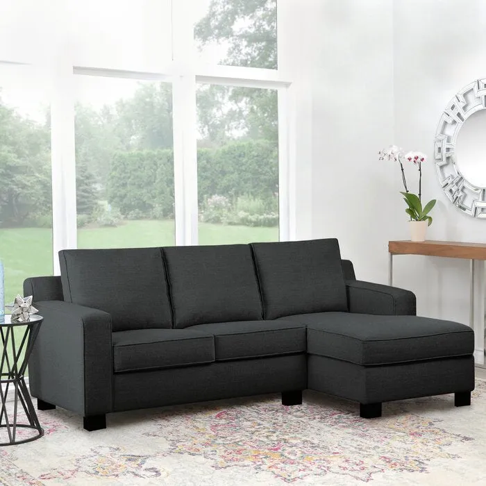 Adorn Homez Huckaby L Shape Sofa (4 Seater) in Fabric