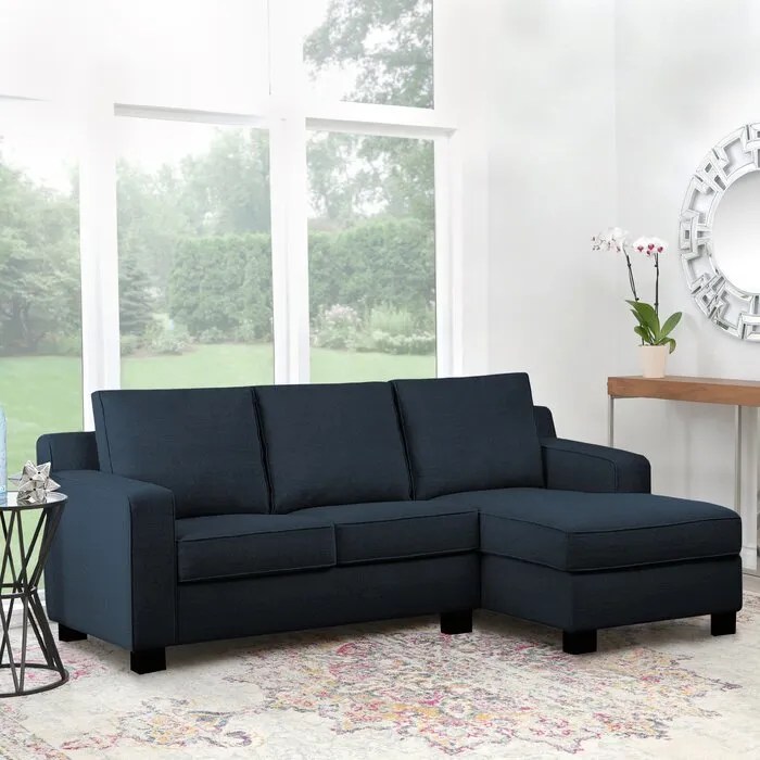 Adorn Homez Huckaby L Shape Sofa (4 Seater) in Fabric