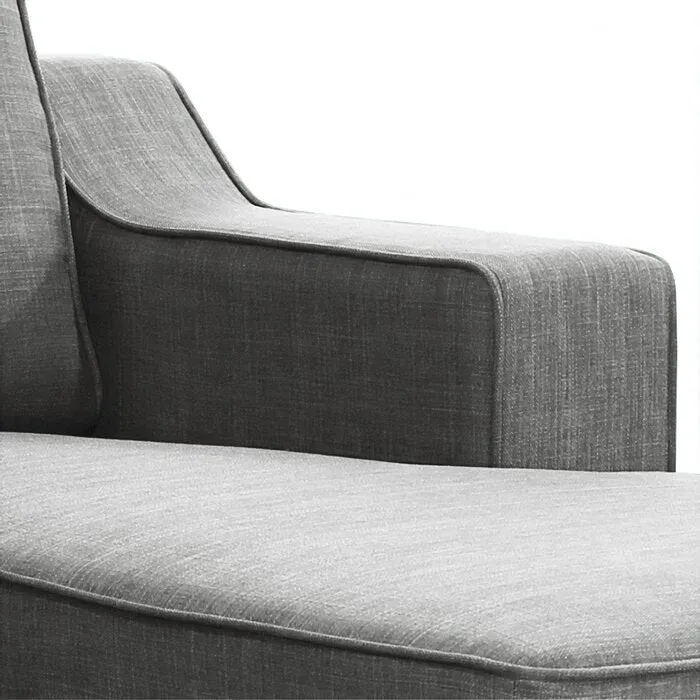 Adorn Homez Huckaby L Shape Sofa (4 Seater) in Fabric