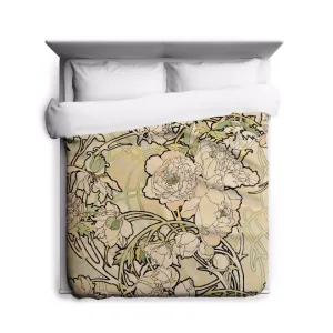 Alphonse Mucha's Peonies Duvet Covers