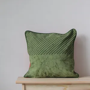 Amara Flora Gulmohar Cotton Cushion Cover | 16 x 16 Inches