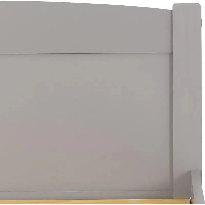 Amber Wooden Bed Frame - White & Grey Available - 3ft Single Bed