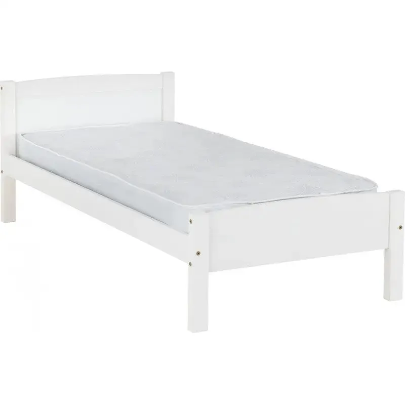 Amber Wooden Bed Frame - White & Grey Available - 3ft Single Bed
