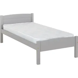 Amber Wooden Bed Frame - White & Grey Available - 3ft Single Bed