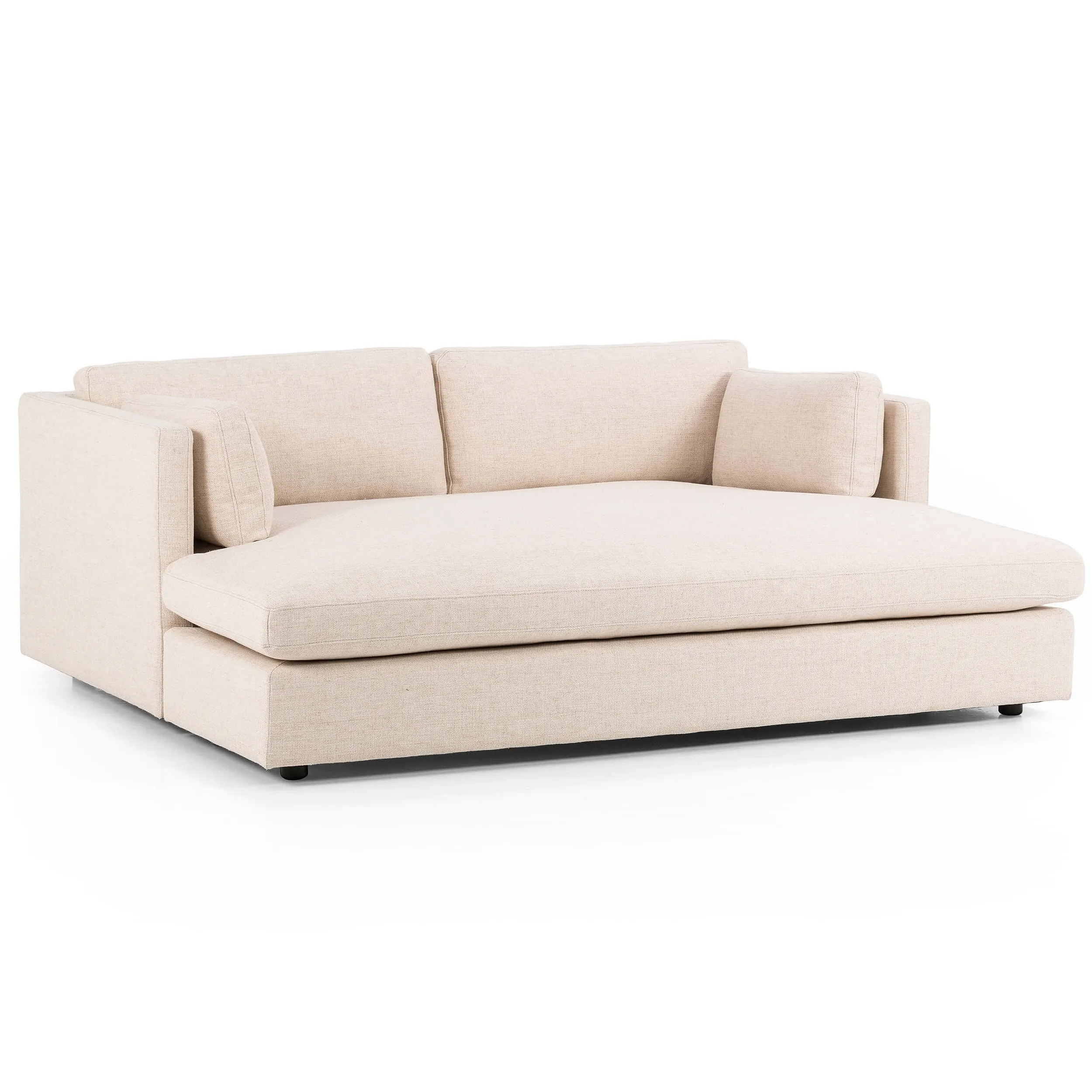 Archer Media Sofa, Thames Cream