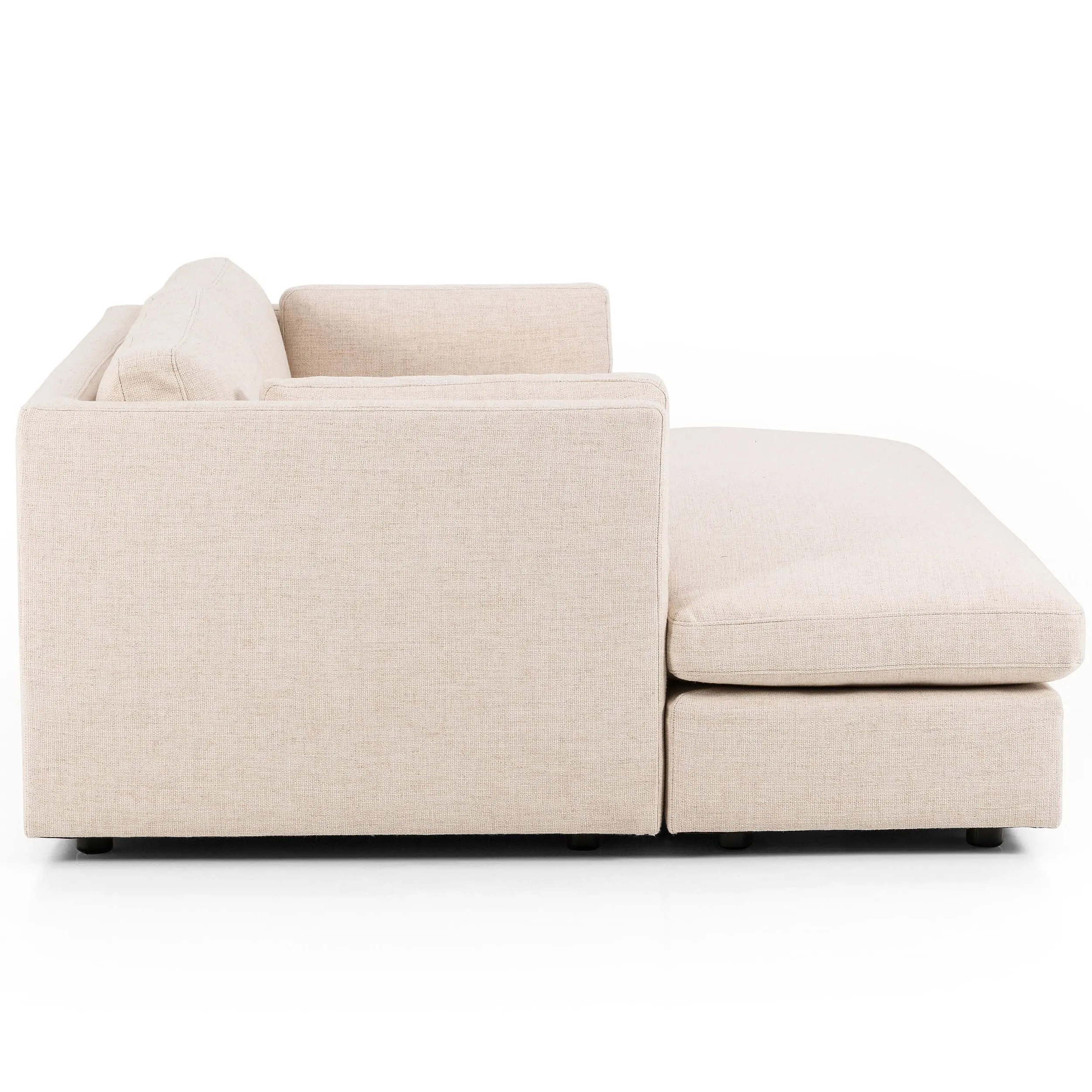 Archer Media Sofa, Thames Cream