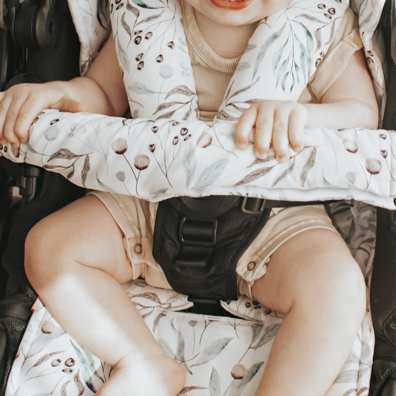Bambella Designs Pram Bar Cover | Botanical