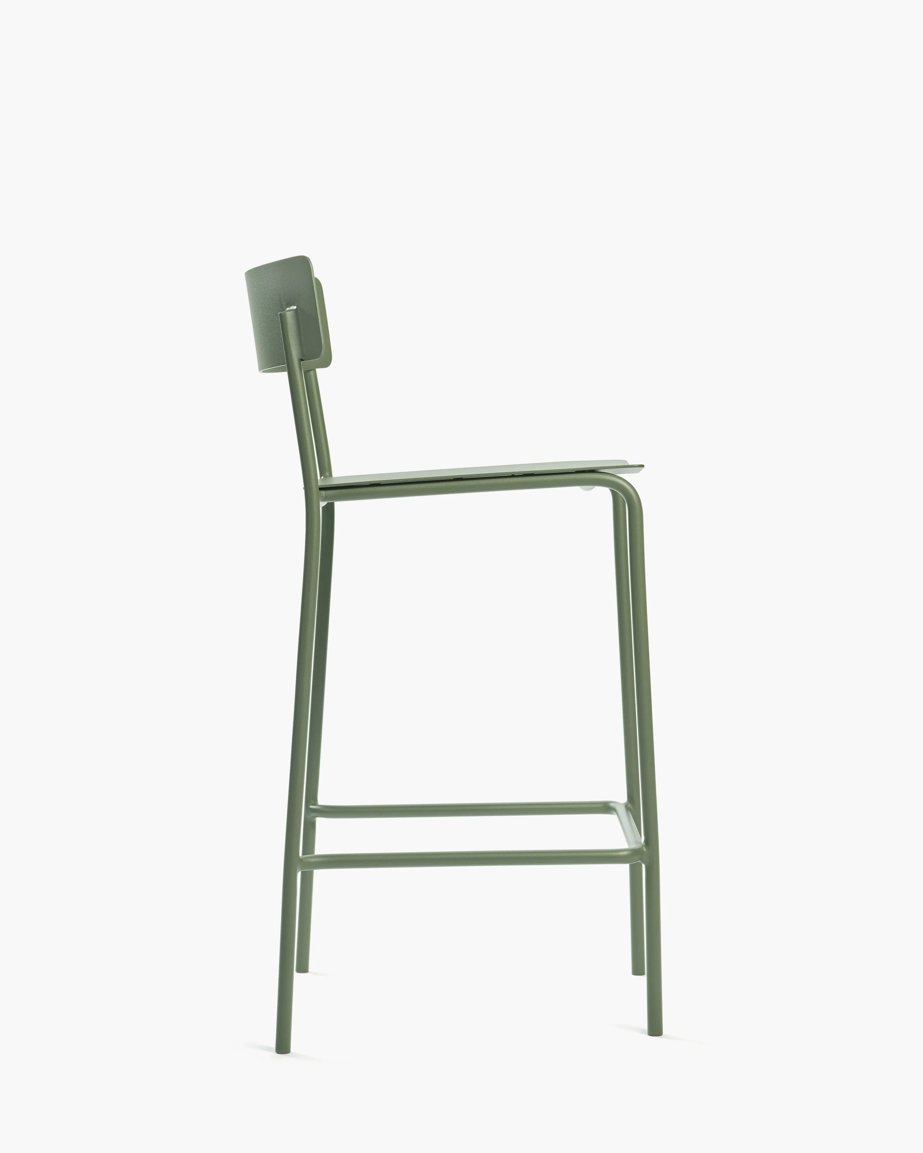 Bar stool aluminium eucalyptus green August