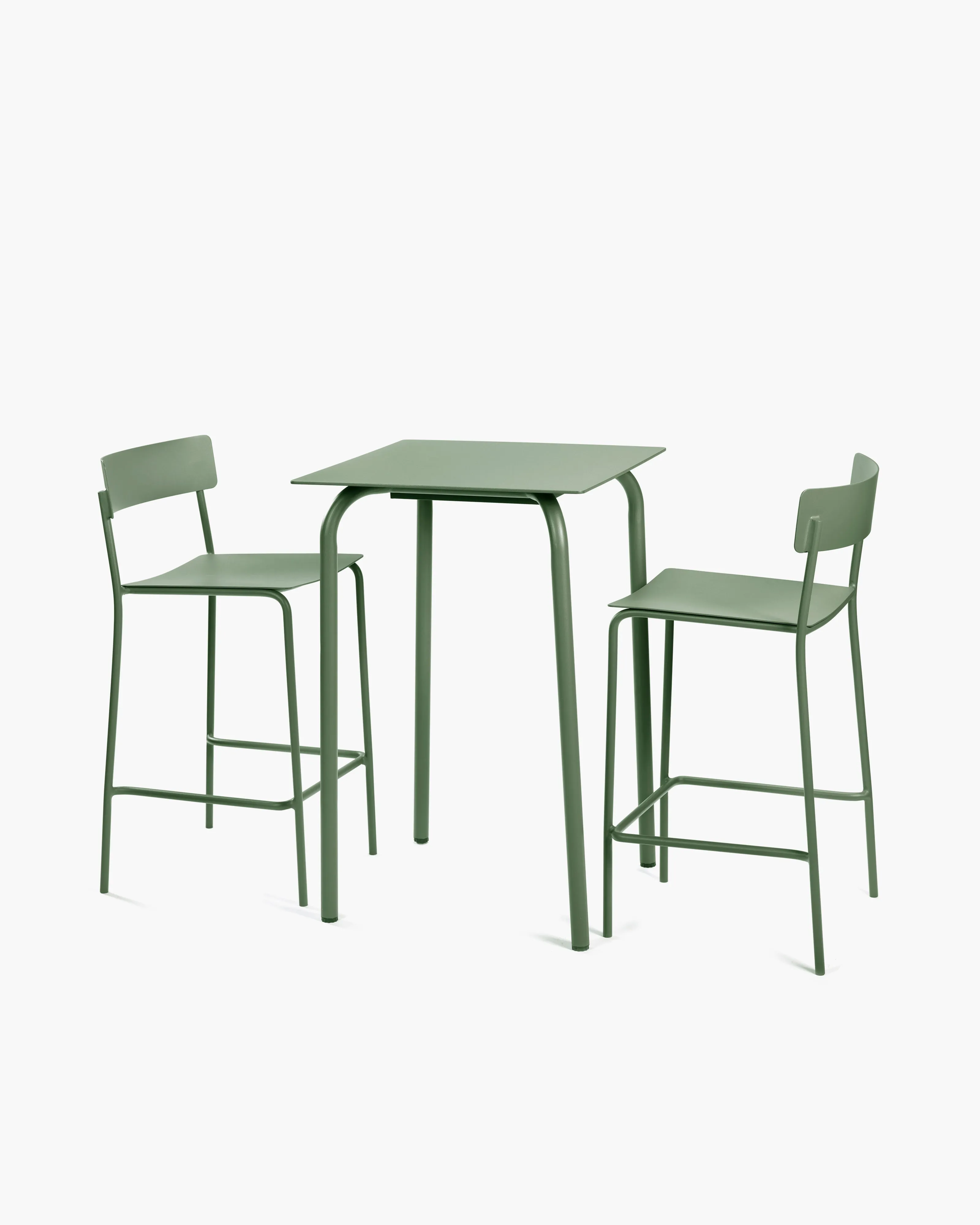 Bar stool aluminium eucalyptus green August