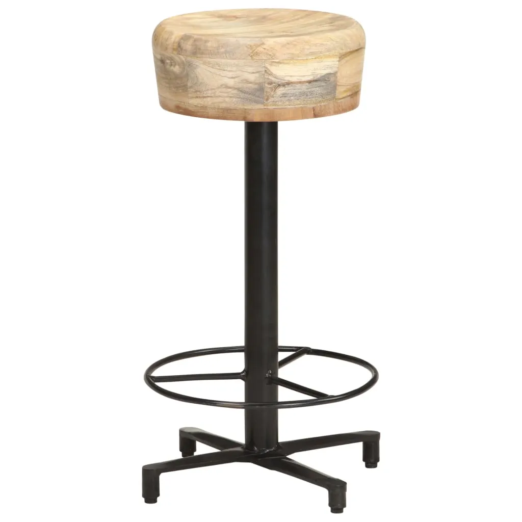 Bar Stools 2 pcs Solid Mango Wood