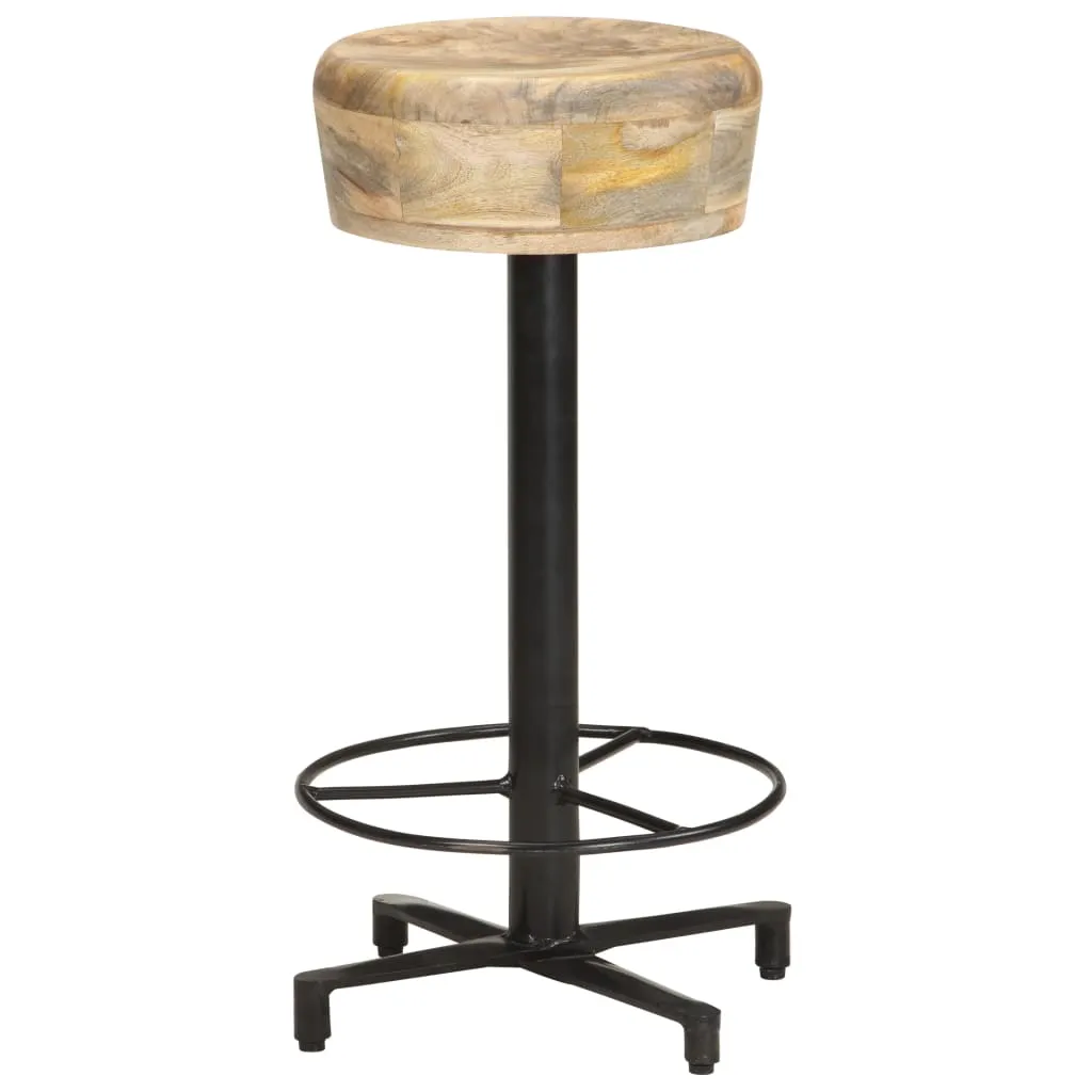 Bar Stools 2 pcs Solid Mango Wood