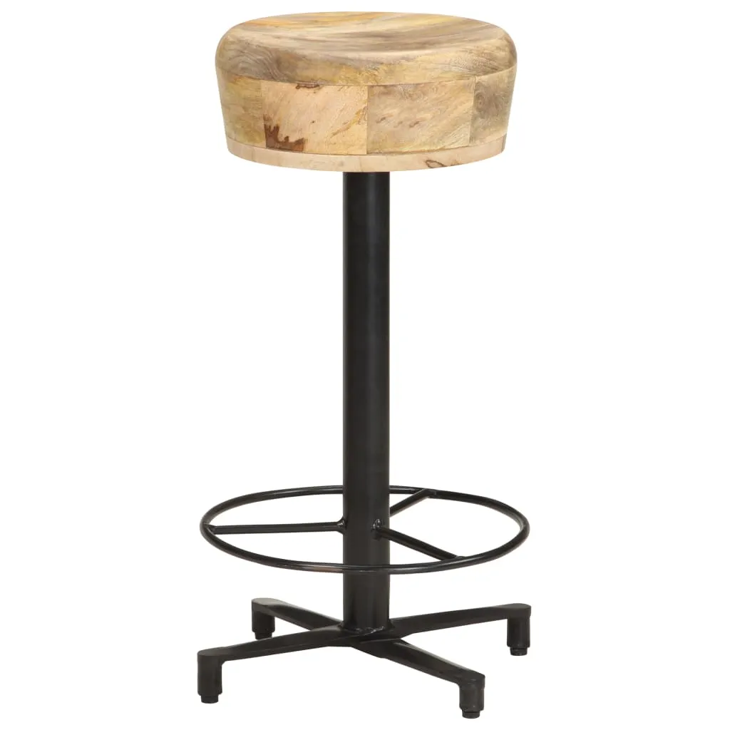 Bar Stools 2 pcs Solid Mango Wood