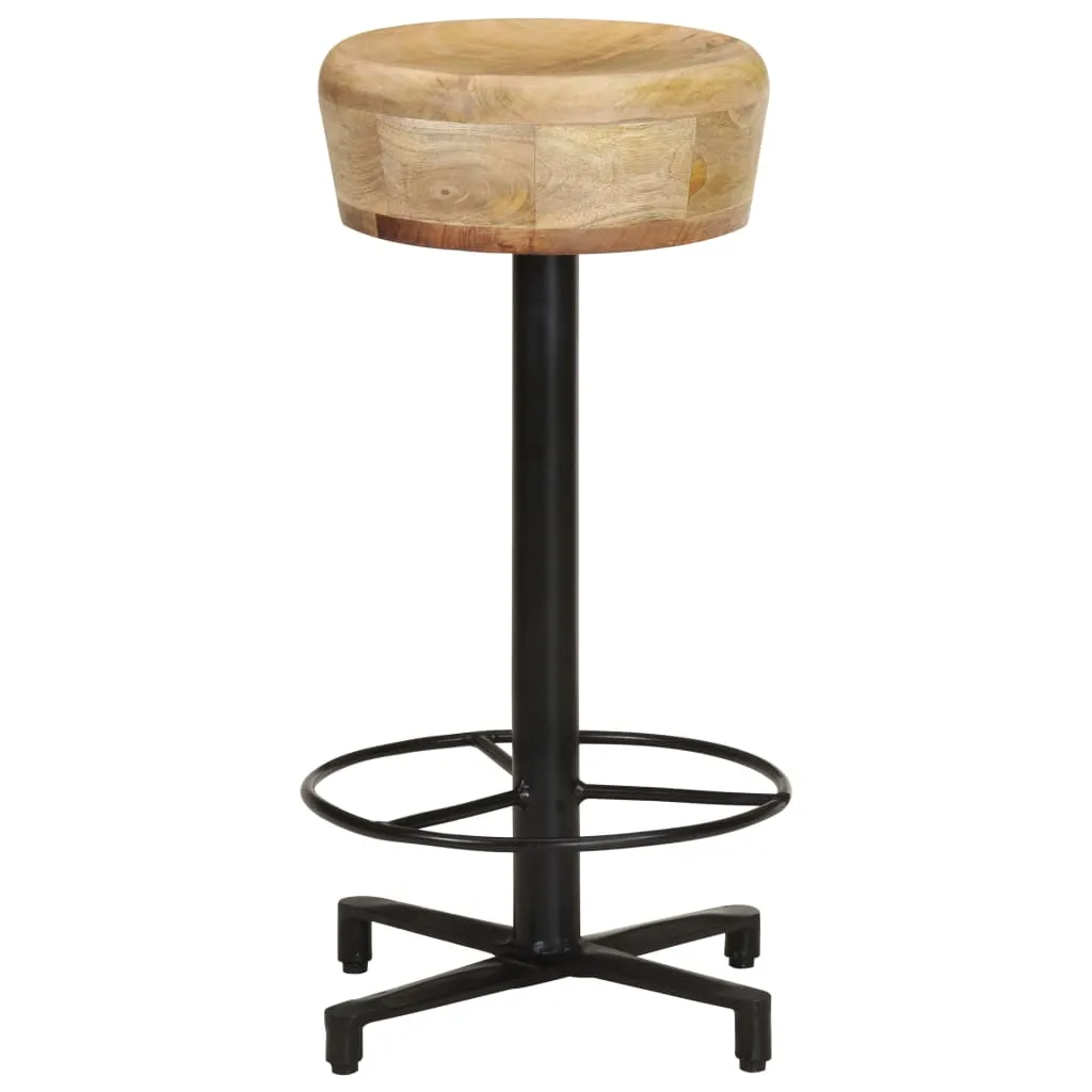 Bar Stools 2 pcs Solid Mango Wood