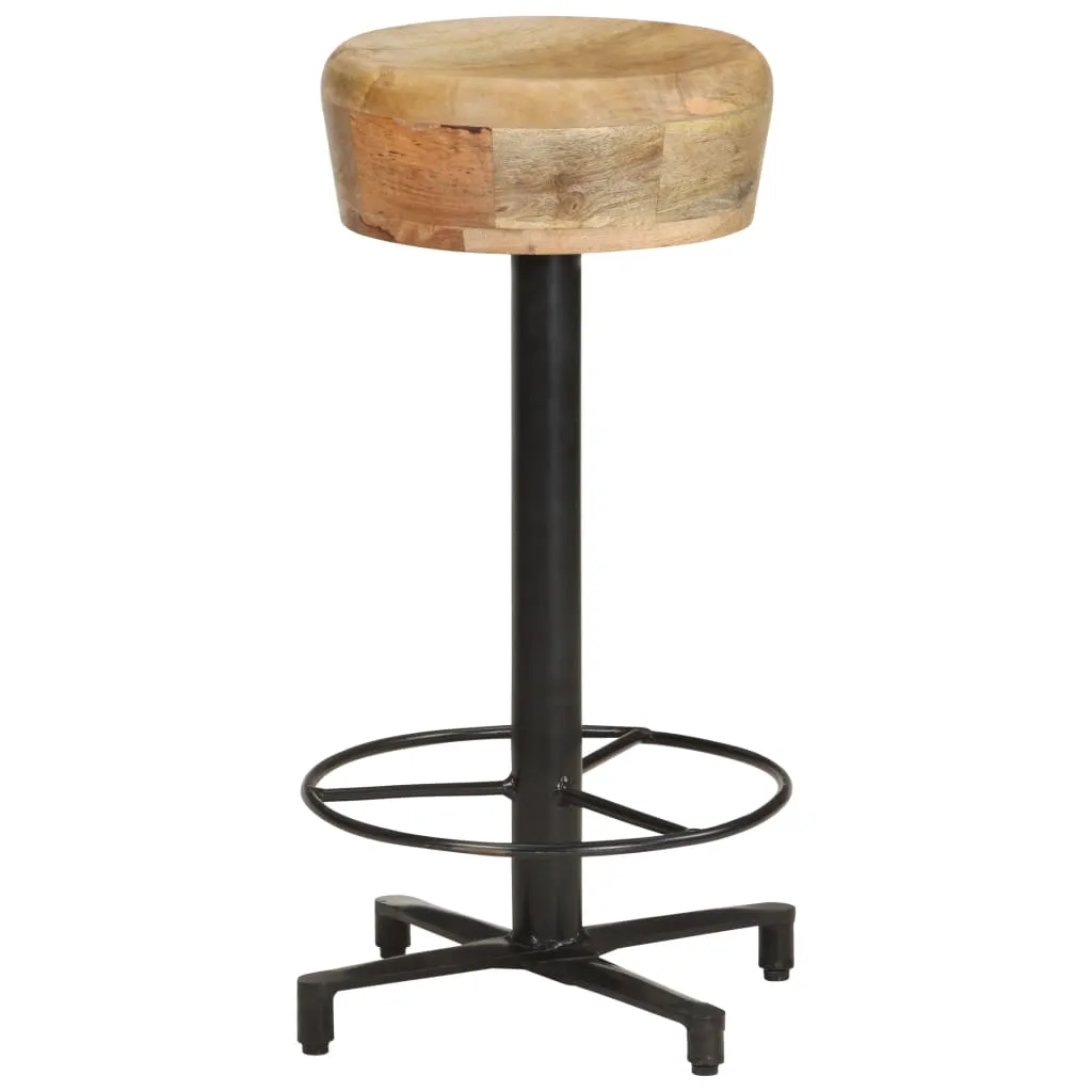 Bar Stools 2 pcs Solid Mango Wood