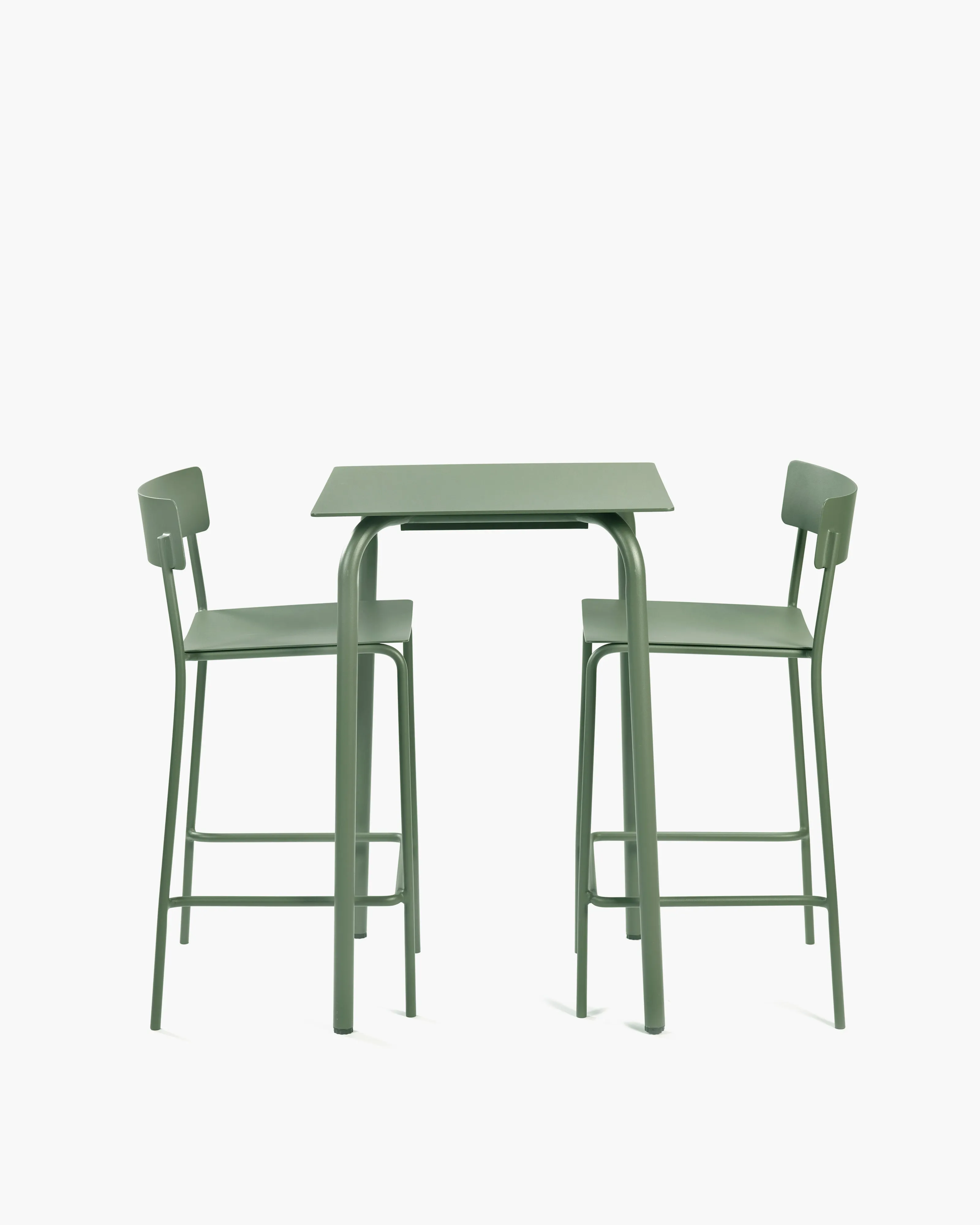 Bar table aluminium eucalyptus green August