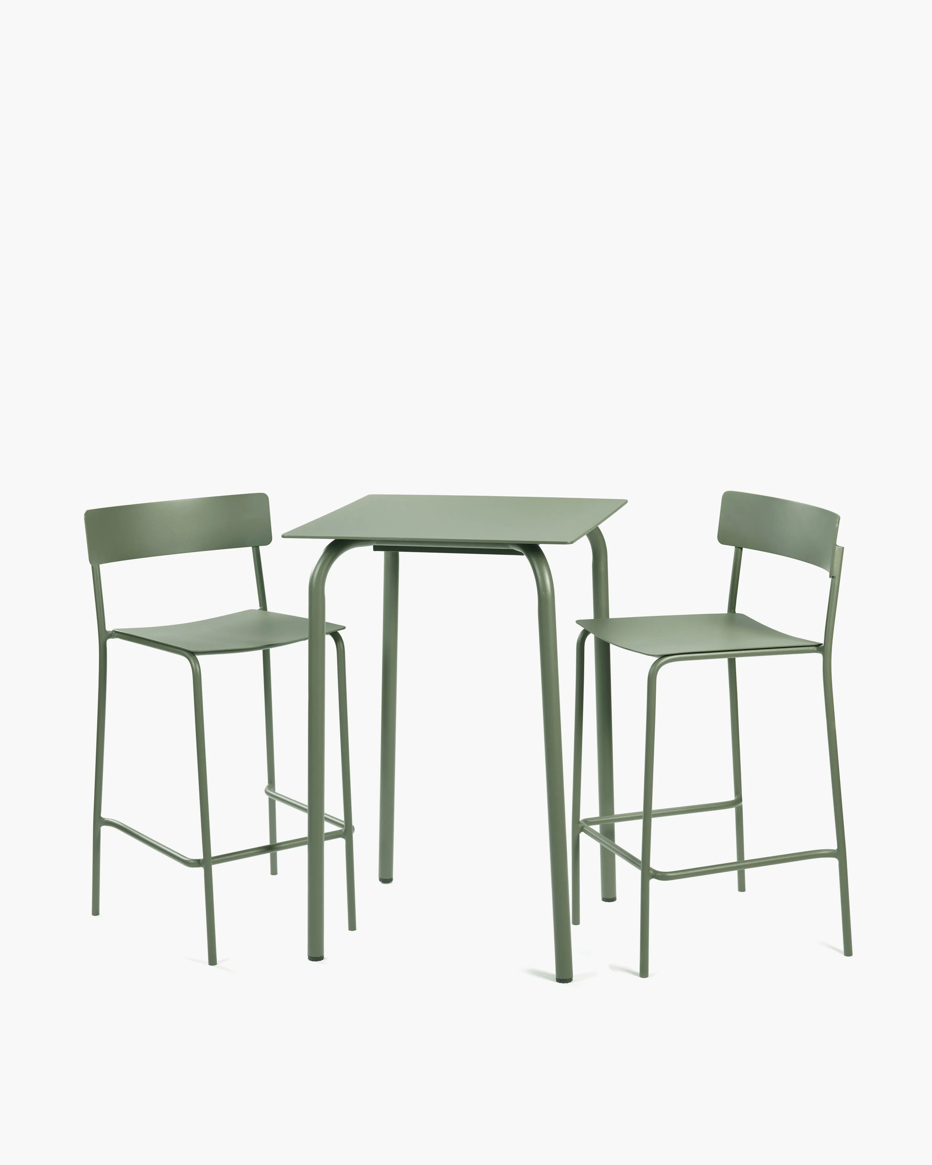 Bar table aluminium eucalyptus green August