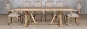 Berkeley Fluted Wood Top & Duke 10 Seater Dining Set