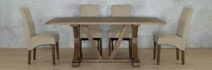 Berkeley Wood Top & Windsor 6 Seater Dining Set