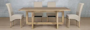 Bolton Wood Top & Windsor 6 Seater Dining Set