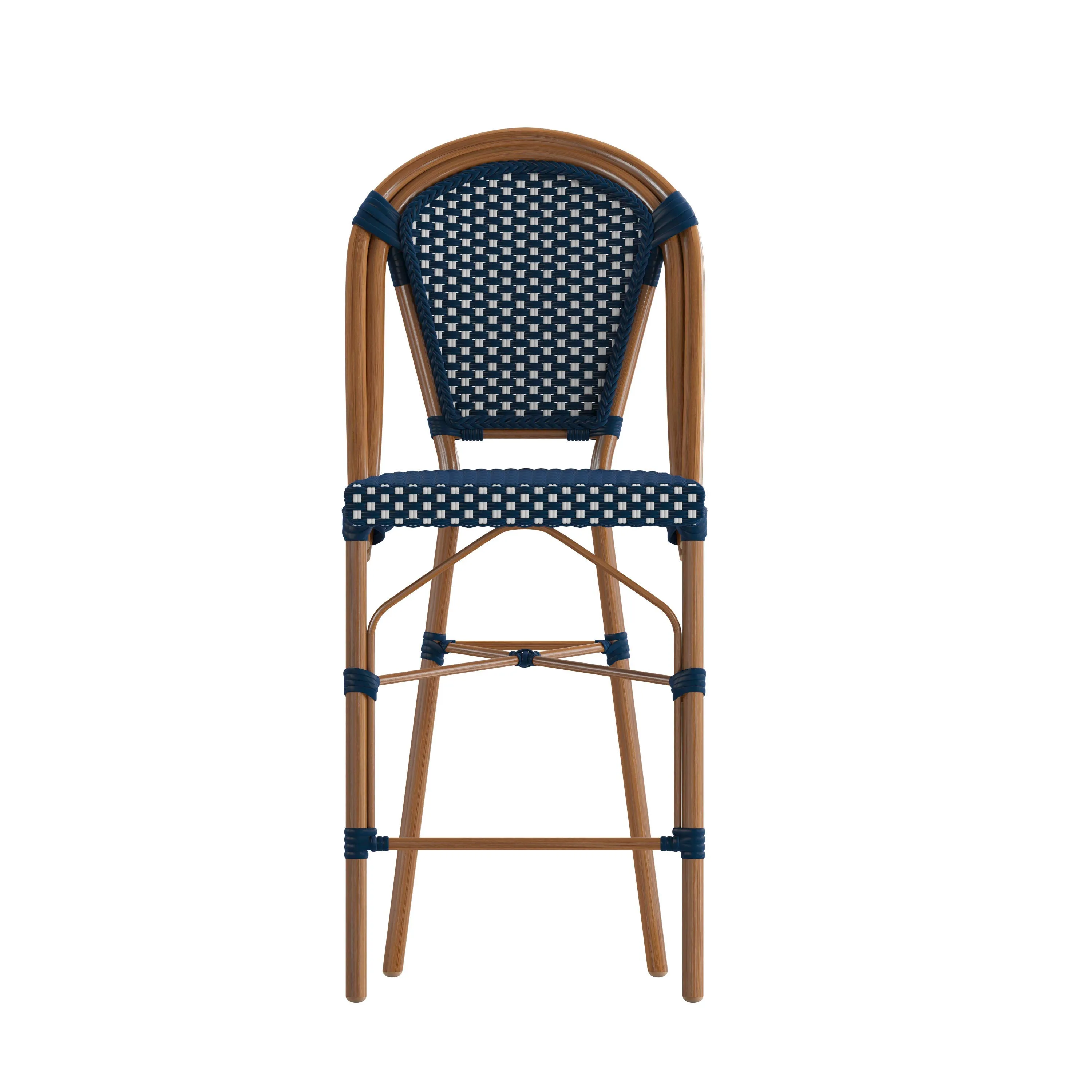 Bordeaux Commercial Grade Stackable Indoor/Outdoor Bistro 26" High Counter Height Stool