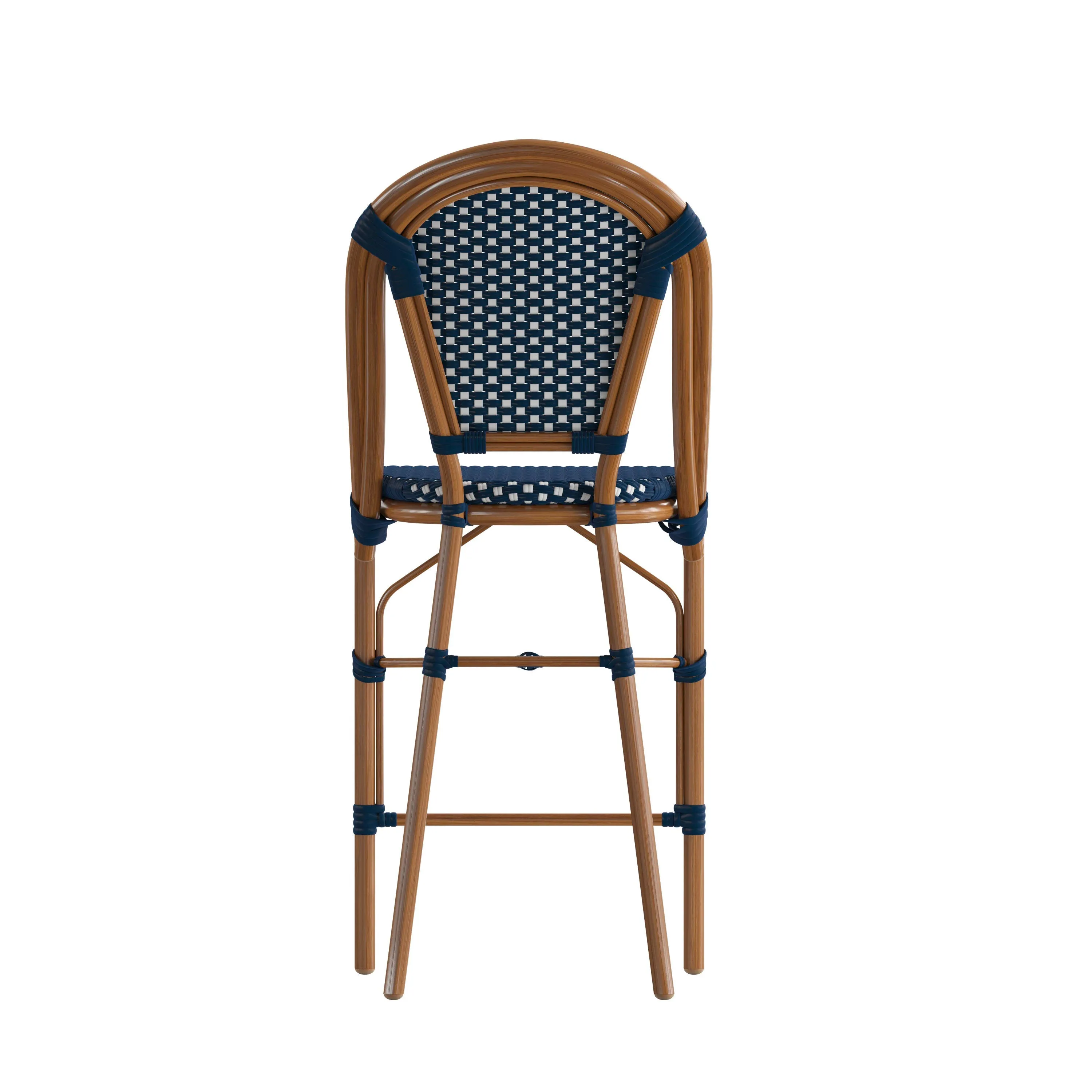 Bordeaux Commercial Grade Stackable Indoor/Outdoor Bistro 26" High Counter Height Stool