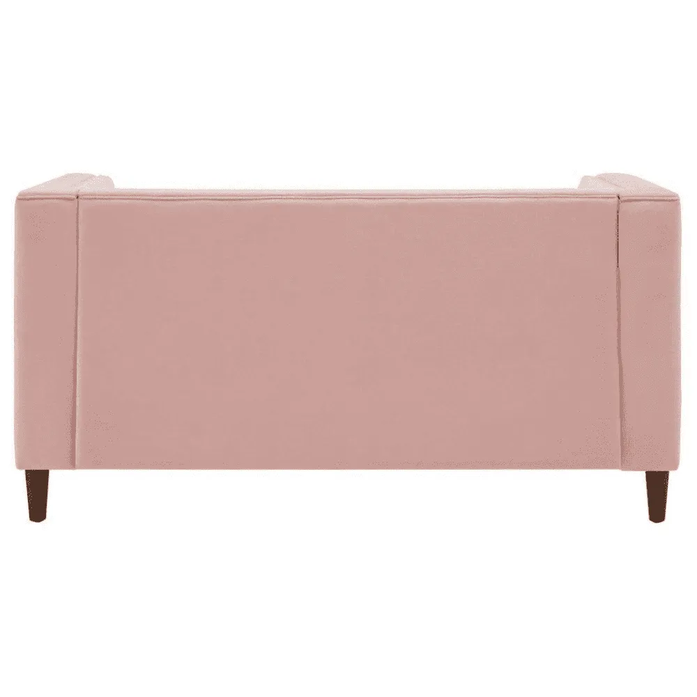 Brew Pink Suede Sofa or Loveseat with Pillows