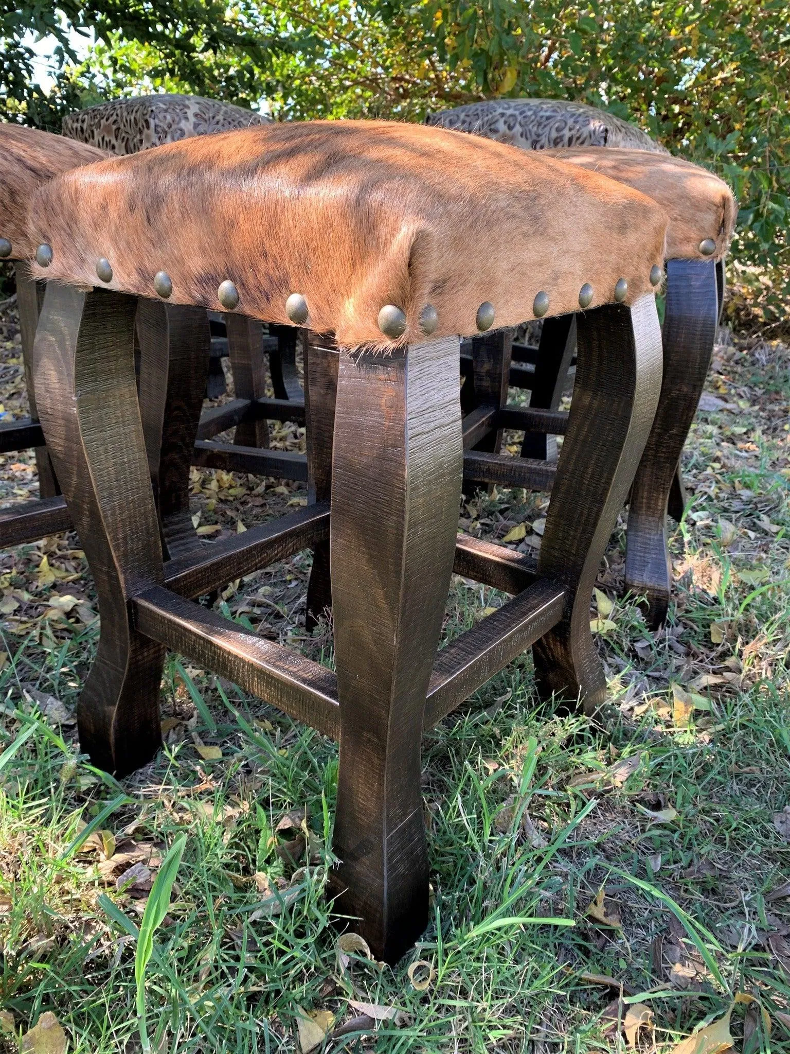 Brindle Cowhide Bar & Counter Stools