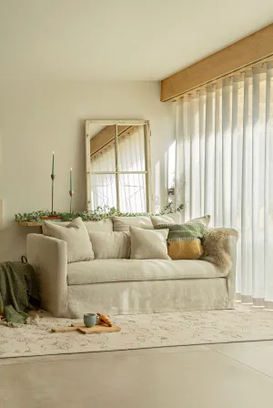 Burford 2 Seater Sofa - Slubby Linen