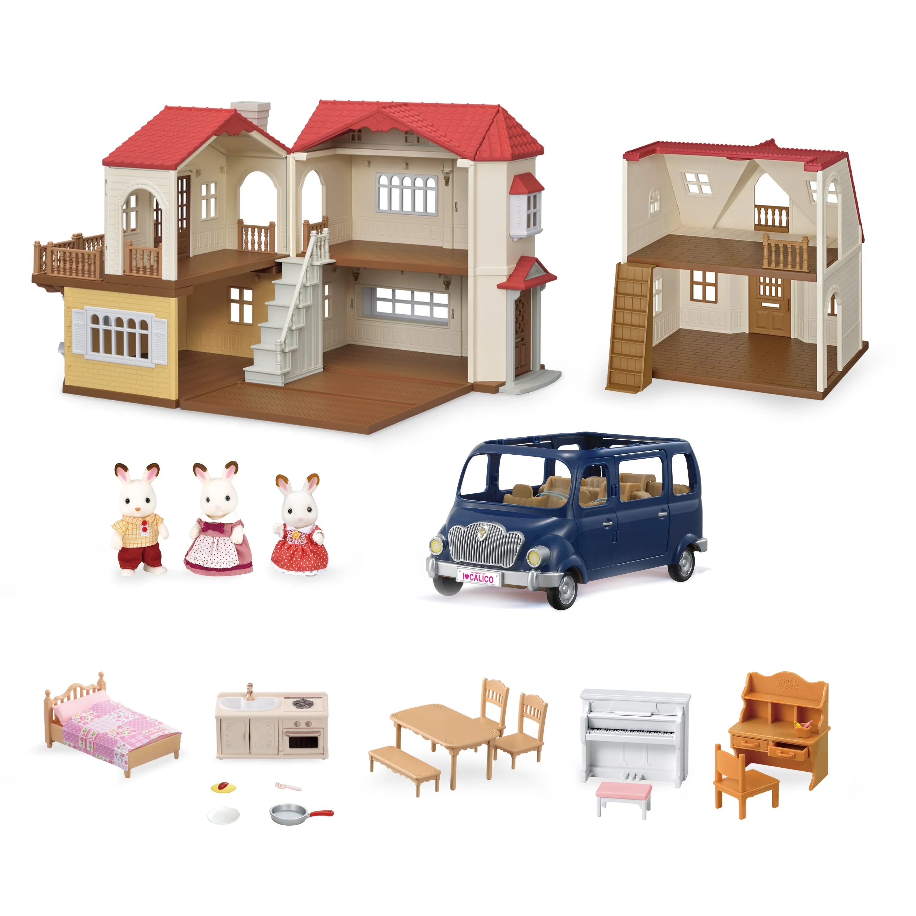 Calico Critters Red Roof Grand Mansion Gift Set