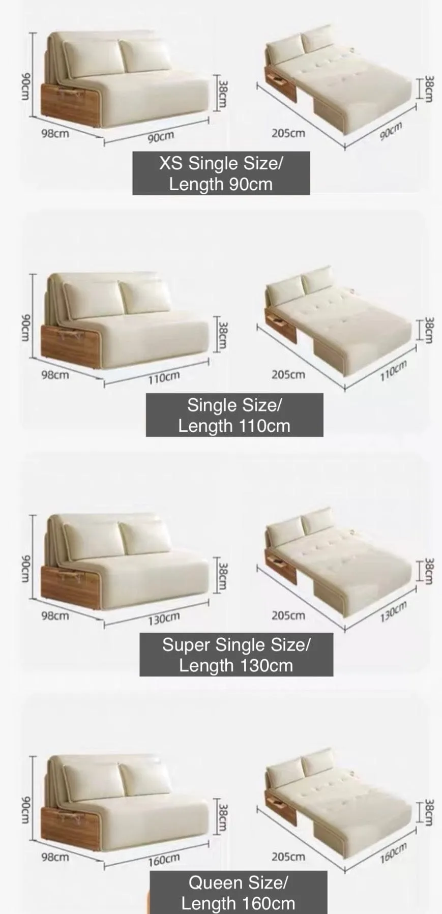 Canne Electric Sofa Bed