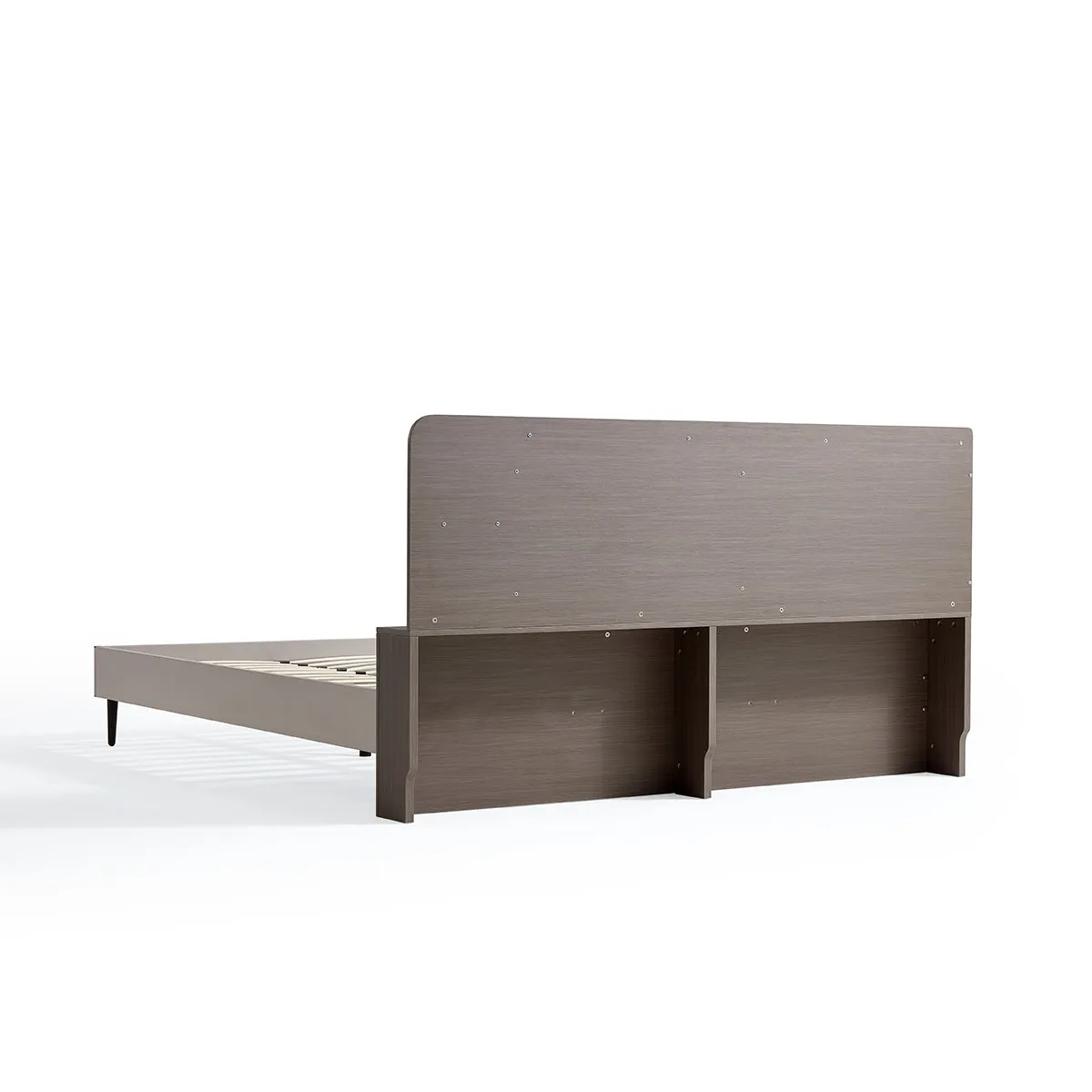 Cappuccino Taupe Bed with Mattress Set