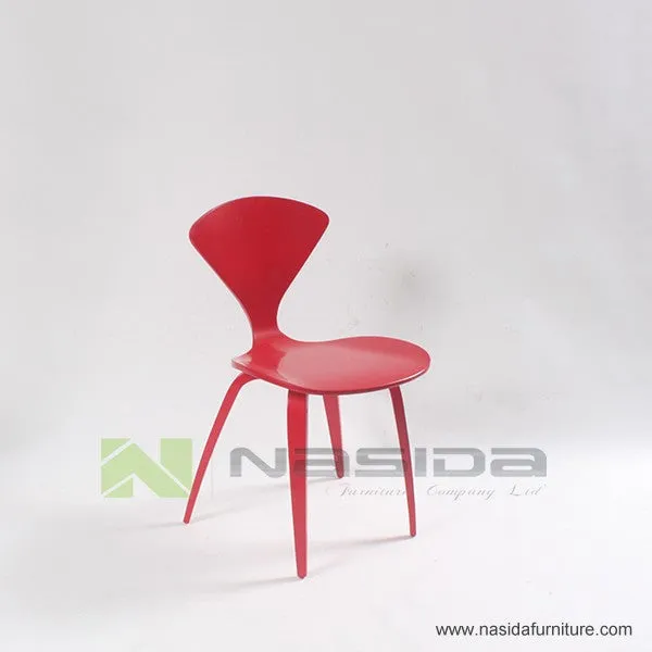 CH177 Natural side chair walnut or ash wooden Norman Cherner Chair Plywood chairs red black white dining chair free shipping