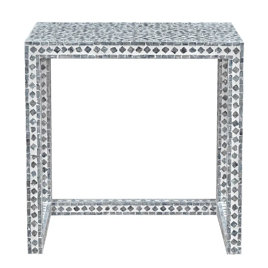 CLAIRE SHELL INLAY NESTING TABLES