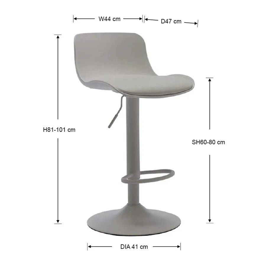 Clio Bar Chair with Cushion