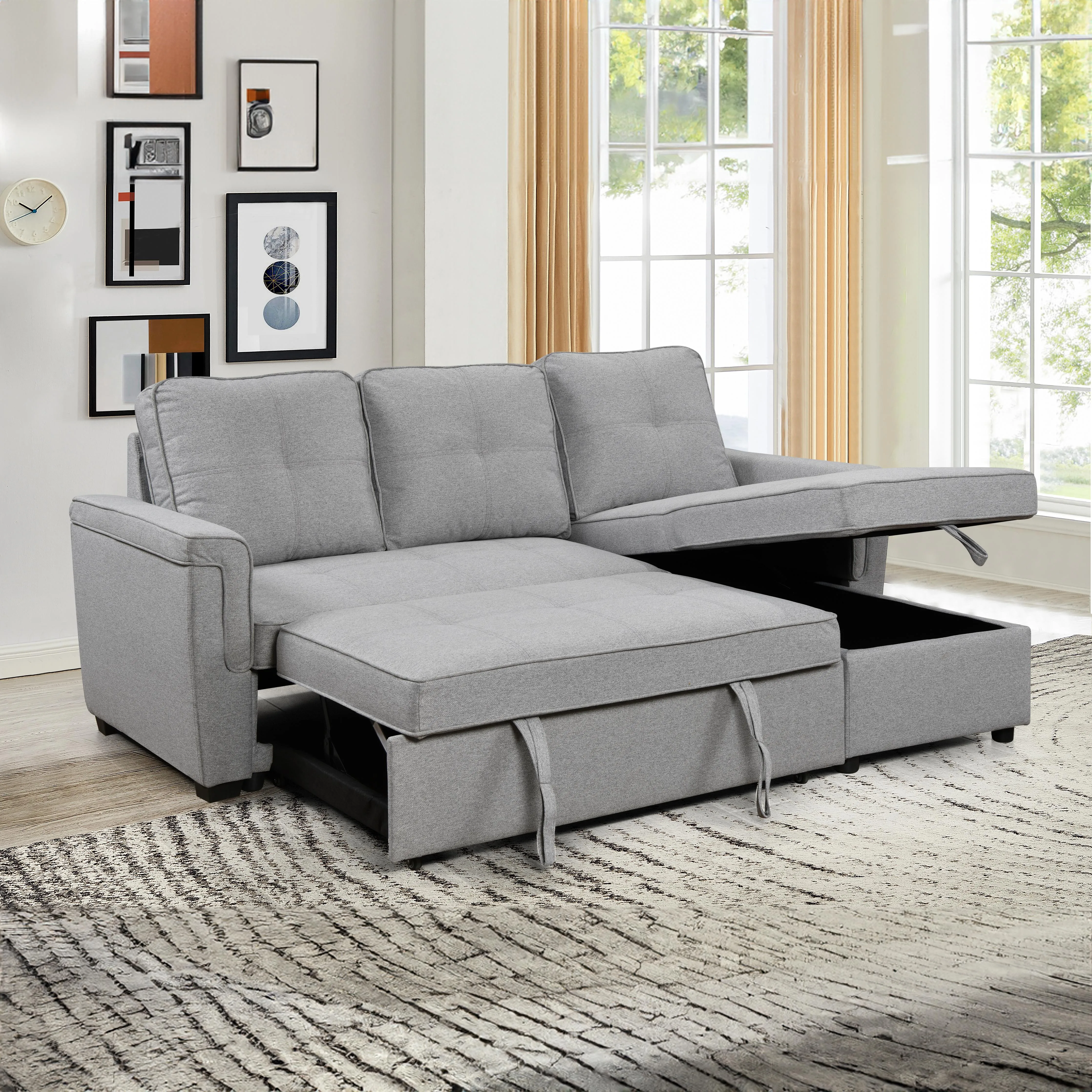 COLE  Reversible Sectional Sofa Bed