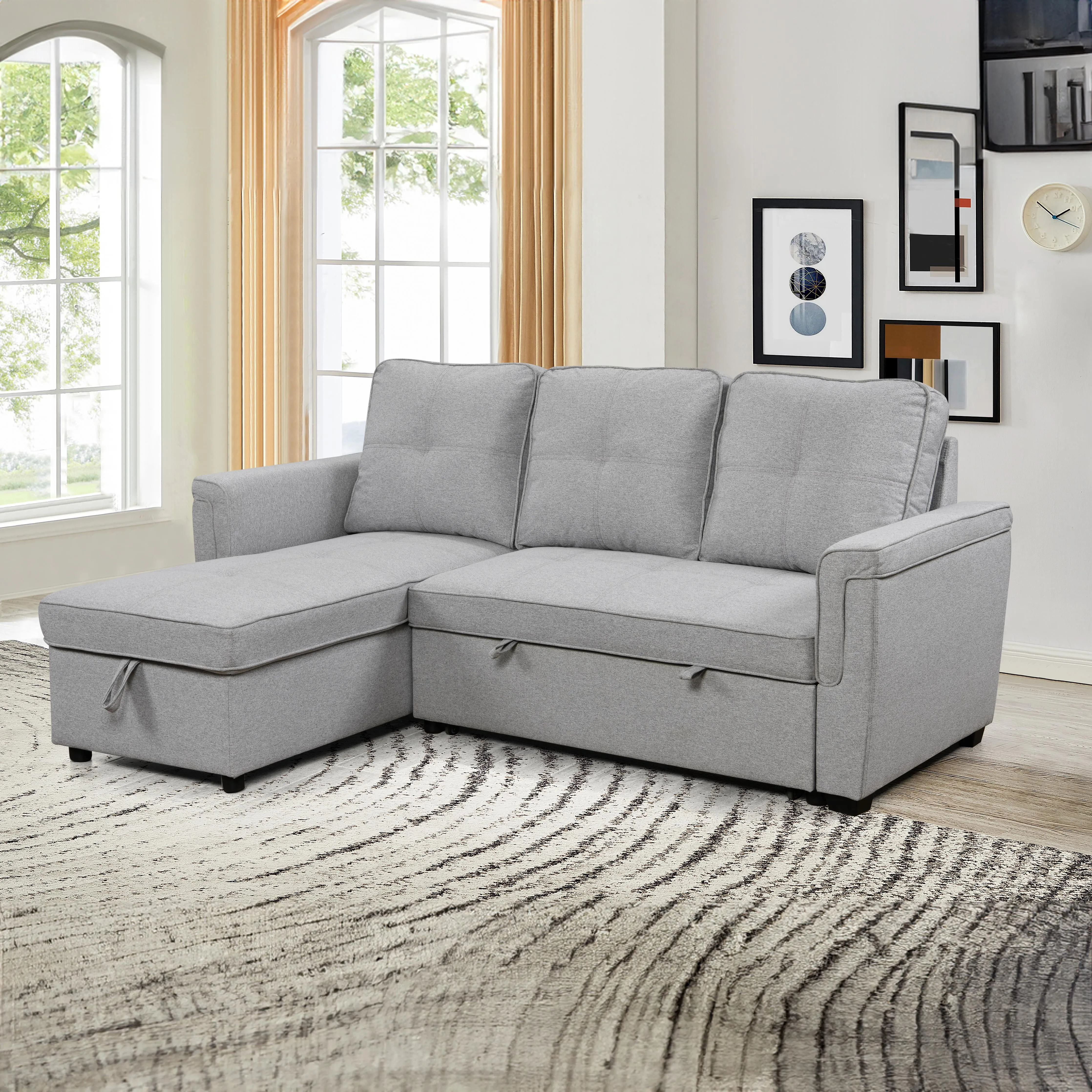 COLE  Reversible Sectional Sofa Bed