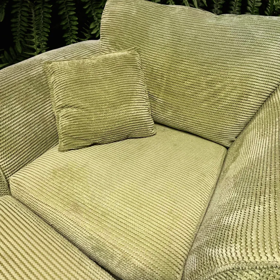DFS Armchair and Storage Stool - Marley - Lime