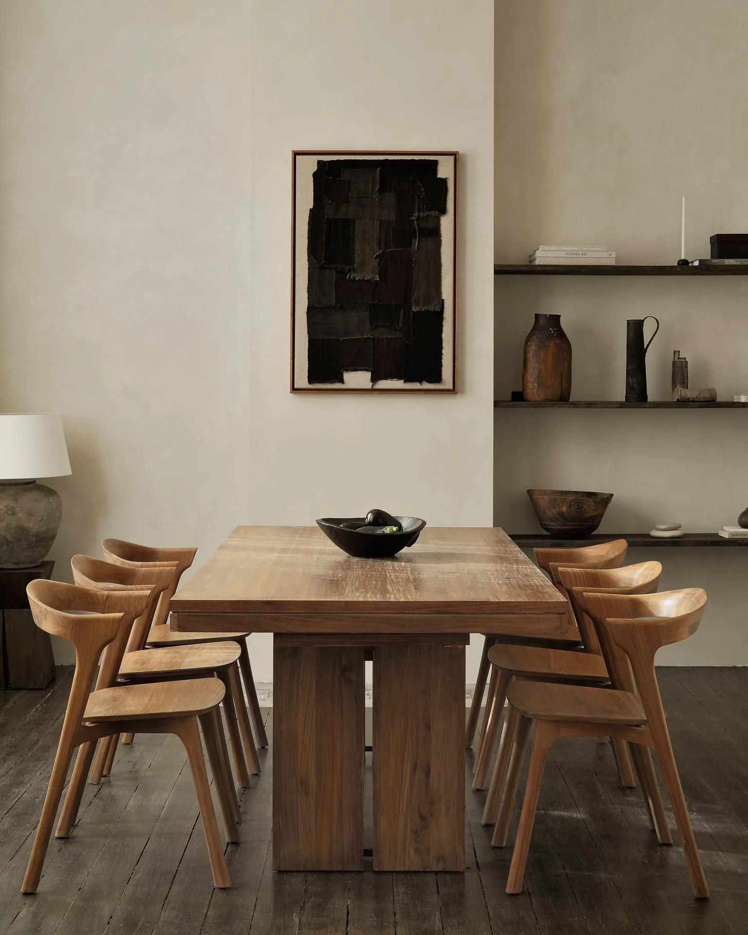 Double Extendable Dining Table Teak