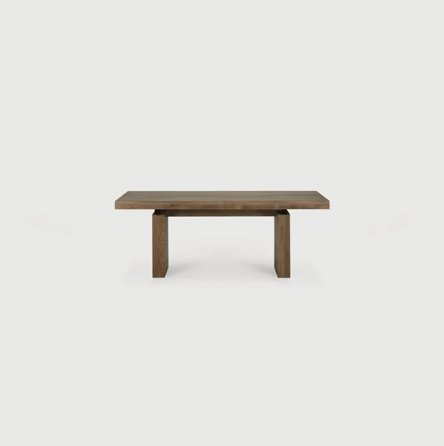Double Extendable Dining Table Teak