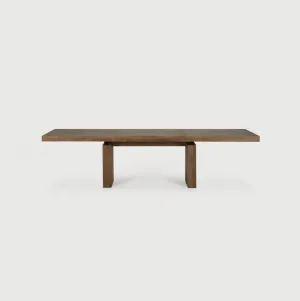 Double Extendable Dining Table Teak