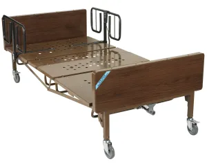 Drive Medical 15300bv-1hr Full Electric Bariatric Hospital Bed with 1 Set of T Rails