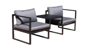 Duoyes Outdoor Padded Sofas, Simple Set Sofa Modular in Aluminum Frame with Cushions