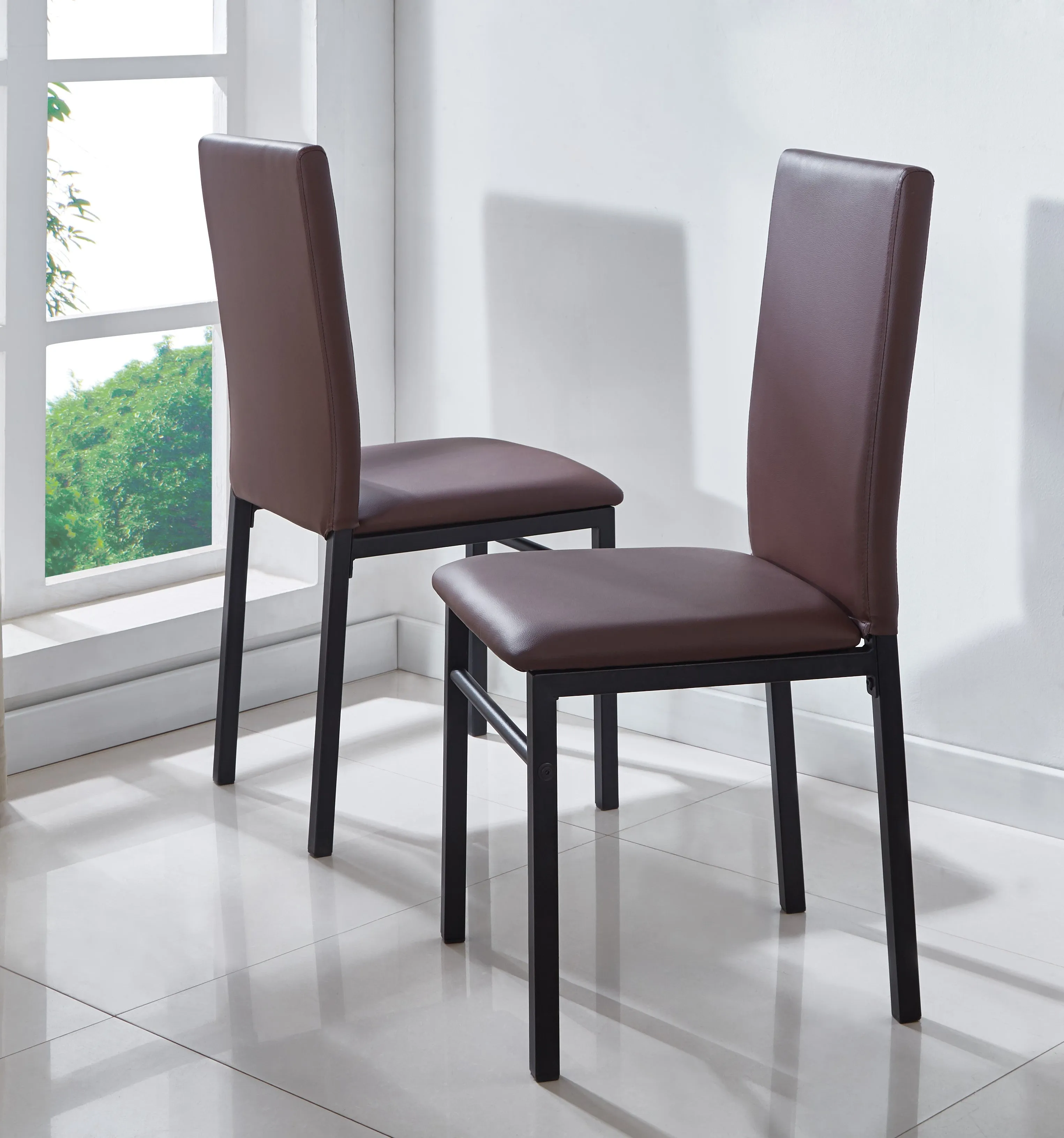 Emillia Marble Effect Dining Table and Chairs, Table with 4 Chairs or 6 Chairs