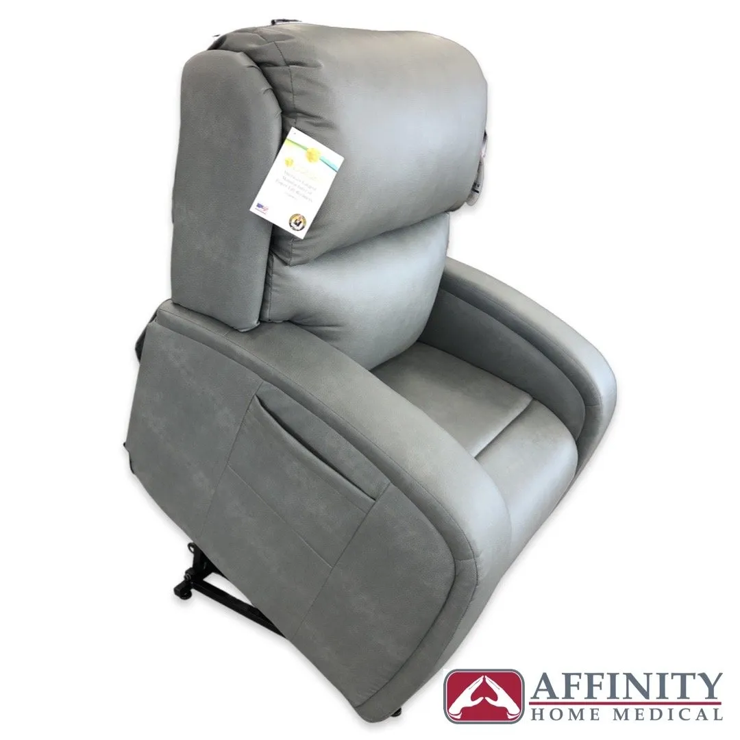 EZ Sleeper PR-761 Maxicomfort with Twilight- Luxury lift chair - Iron Brisa